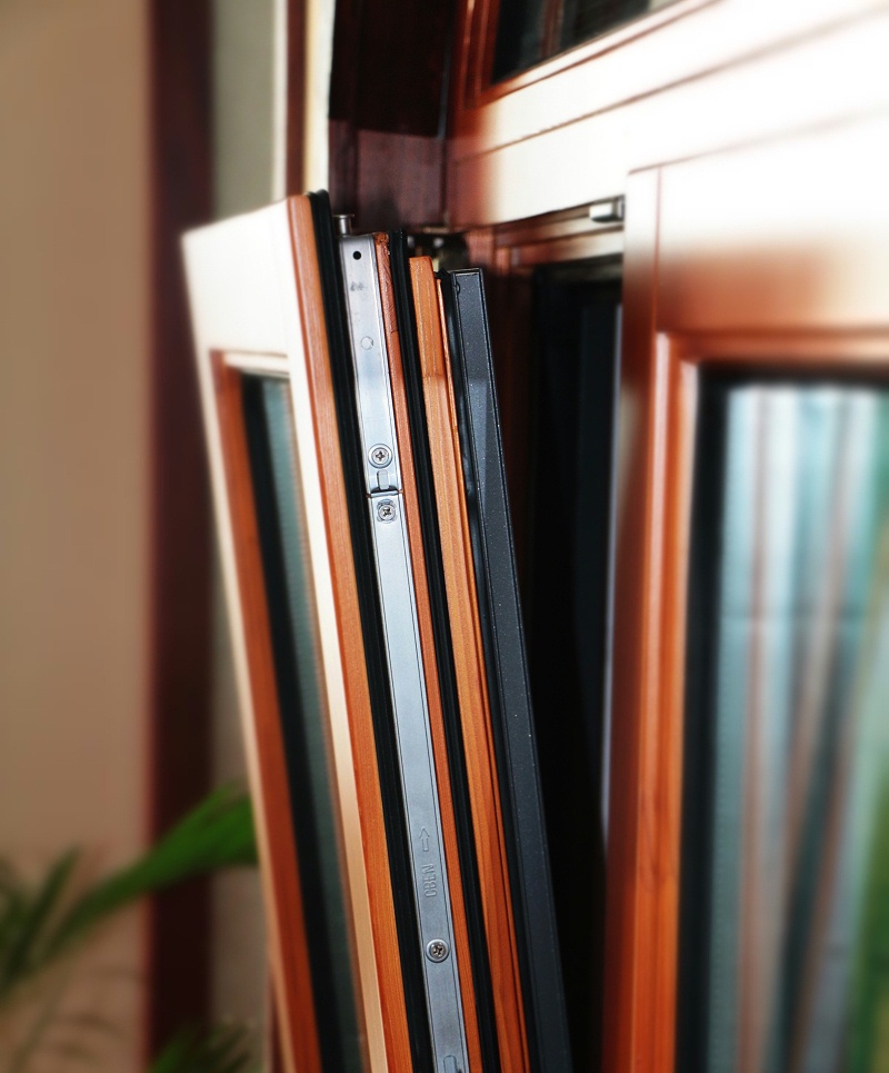 橡木鋁包木門窗細節實拍