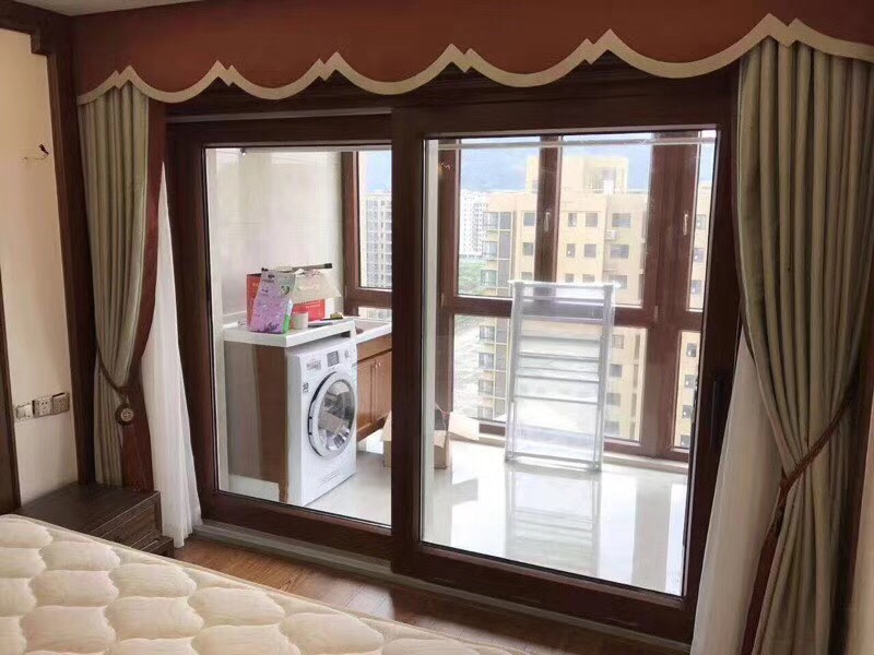 鋁包木門窗實拍