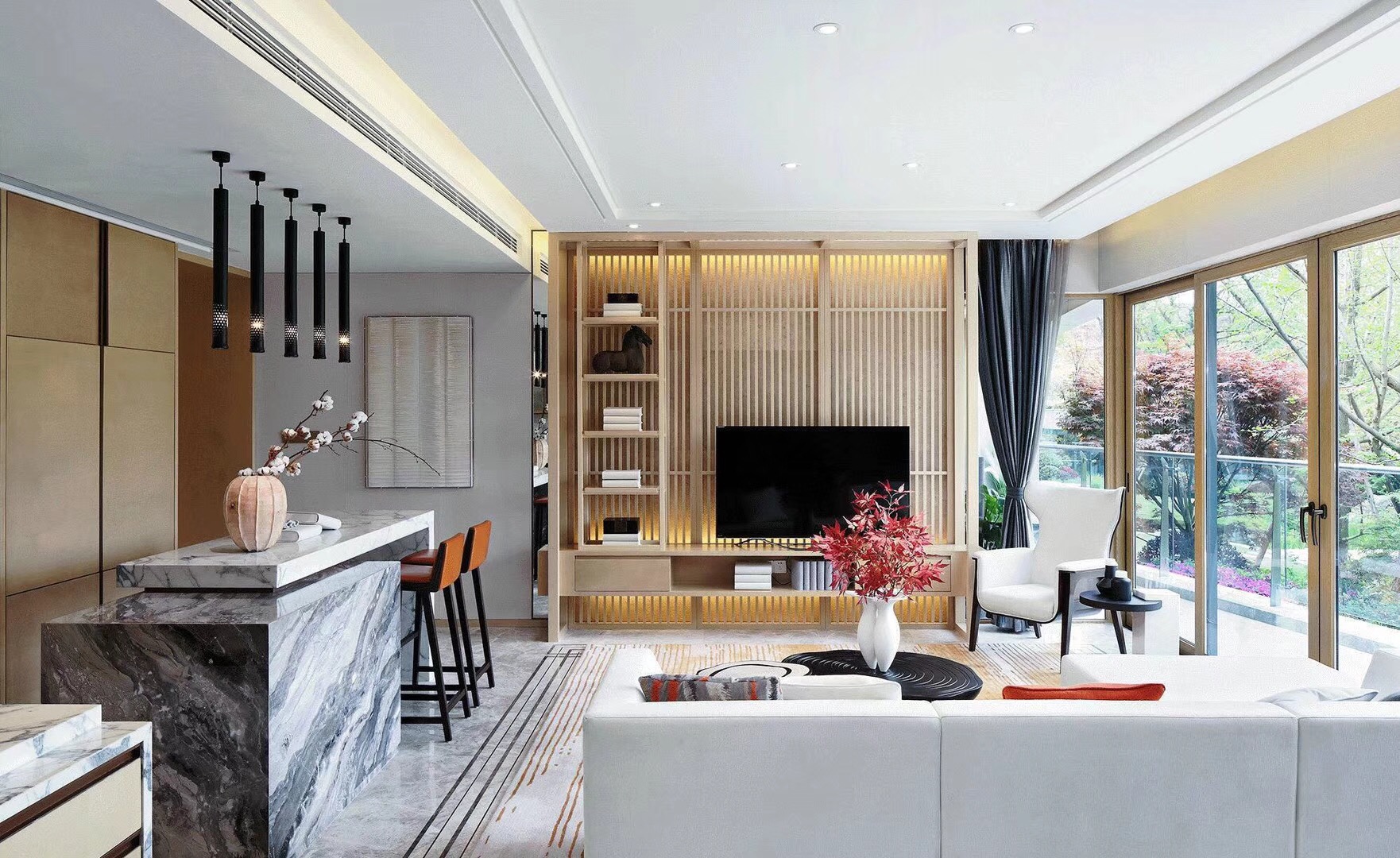 鋁包木門(mén)窗實(shí)拍